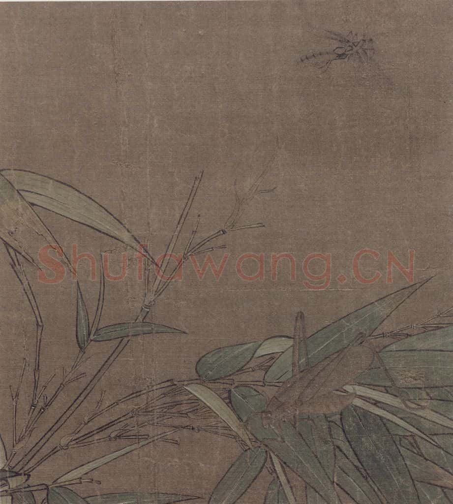 宋 吴炳《竹虫图》书画作品