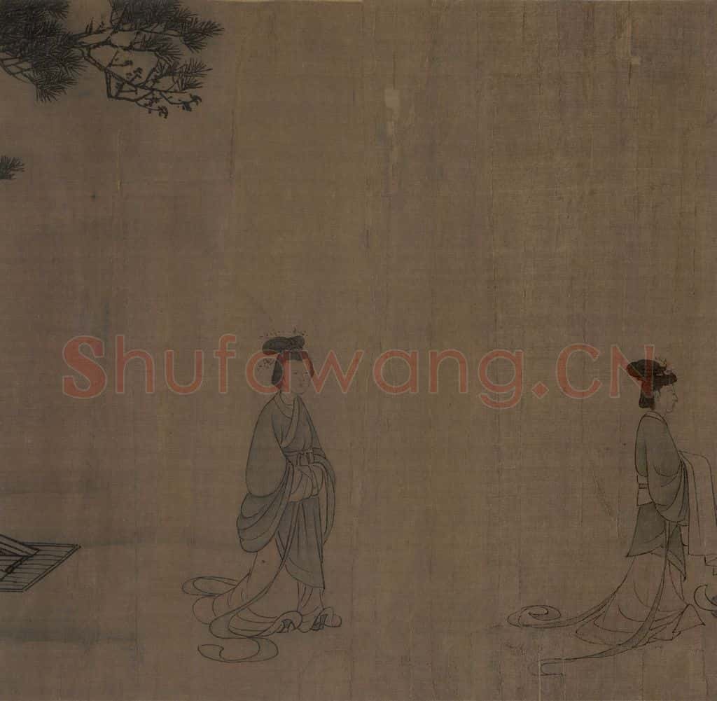 宋 李唐(传)《晋文公复国图》书画作品