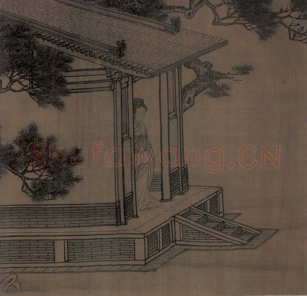 宋 李唐（传）《晋文公复国图》书画作品