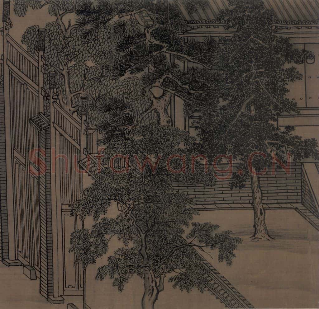 宋 李唐(传)《晋文公复国图》书画作品