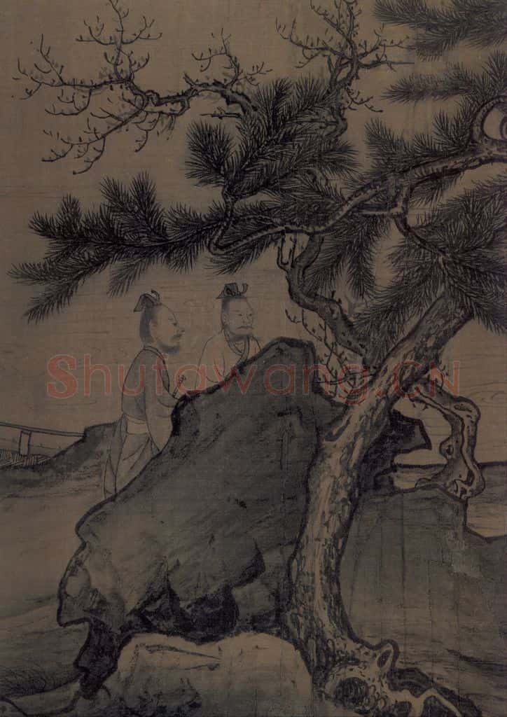 宋 李唐(传)《晋文公复国图》书画作品