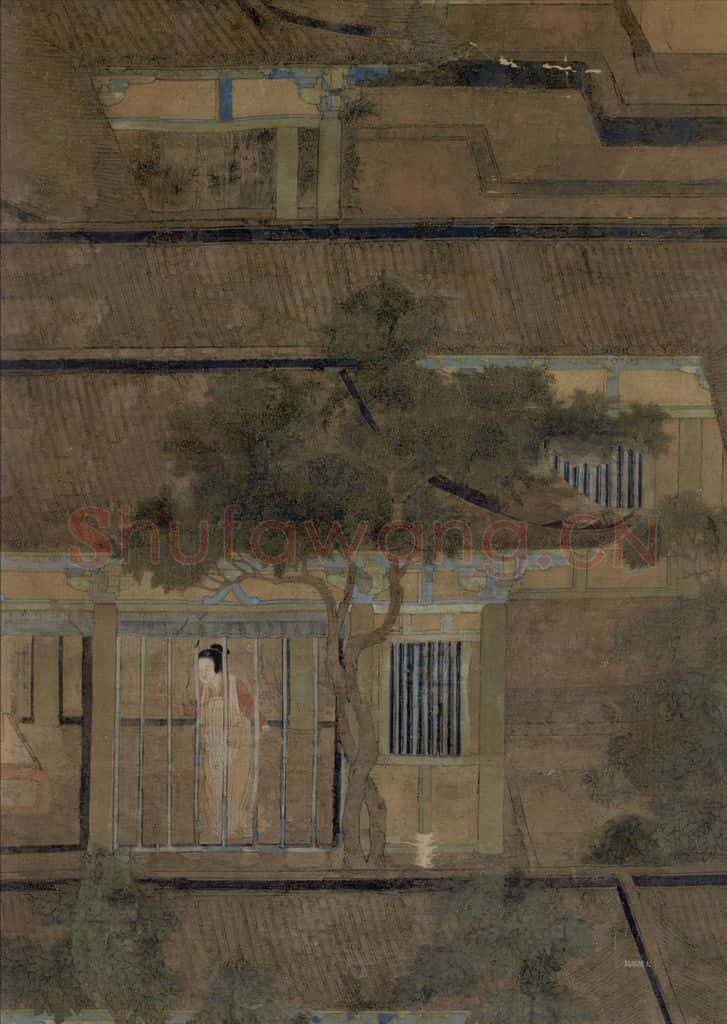 五代 佚名《乞巧图》书画作品