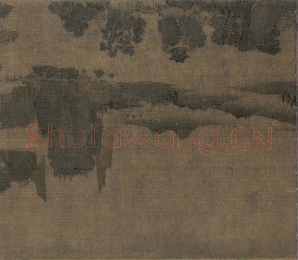 宋 佚名《别苑春山图》书画作品