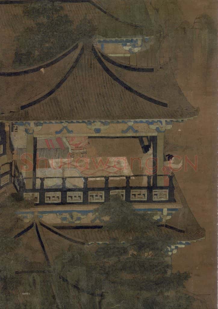 五代 佚名《乞巧图》书画作品