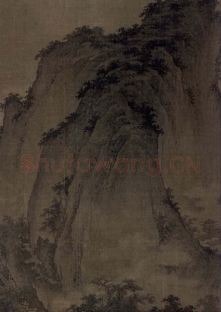 宋 屈鼎（传）《夏山图》书画作品