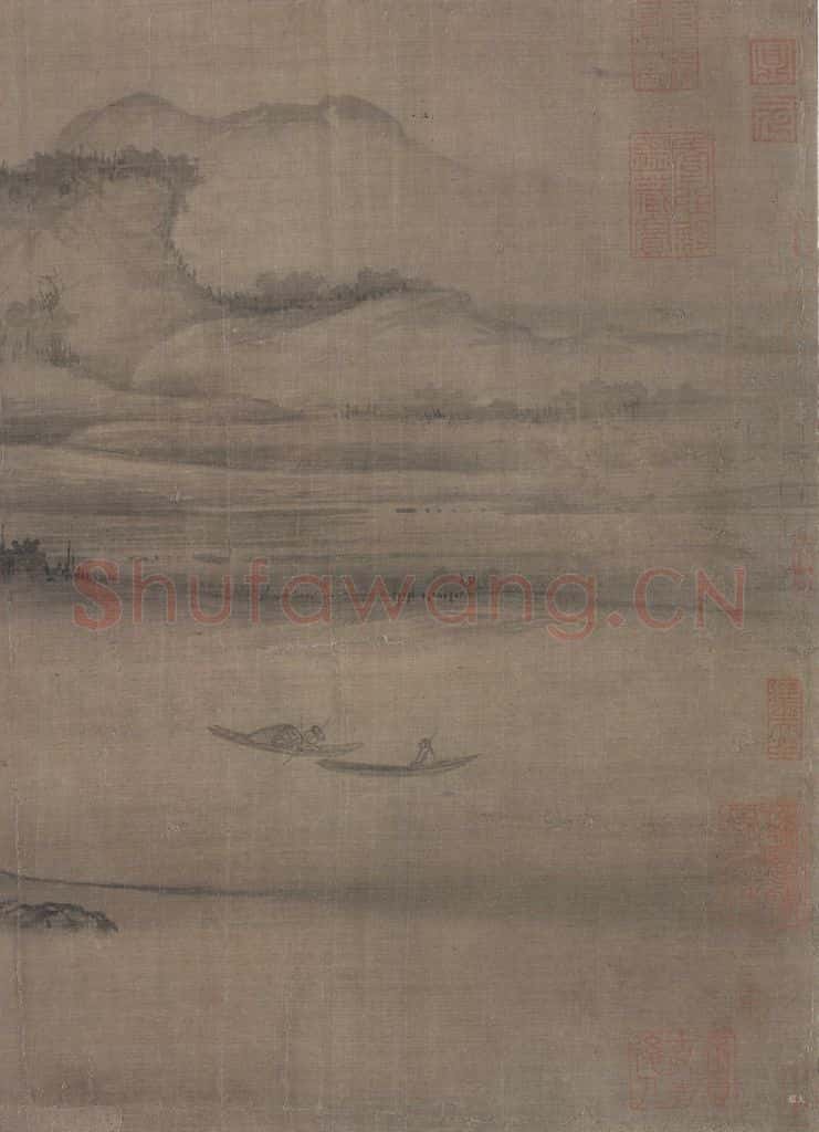 宋 郭熙《树色平远图》书画作品