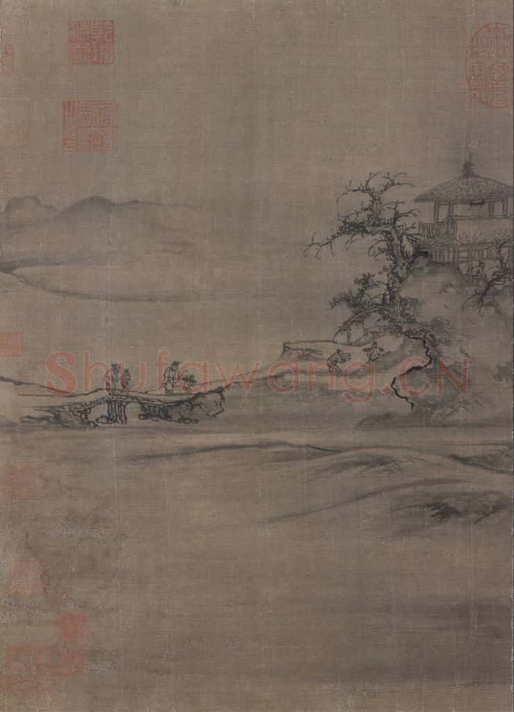 宋 郭熙《树色平远图》书画作品