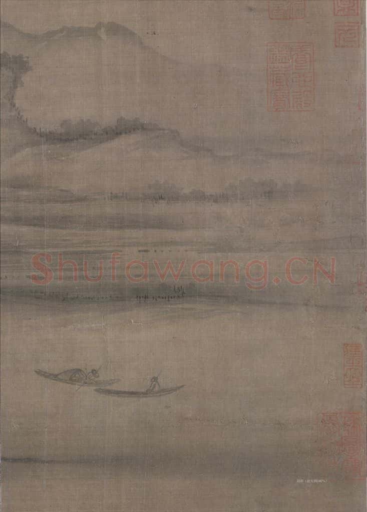 宋 郭熙《树色平远图》书画作品
