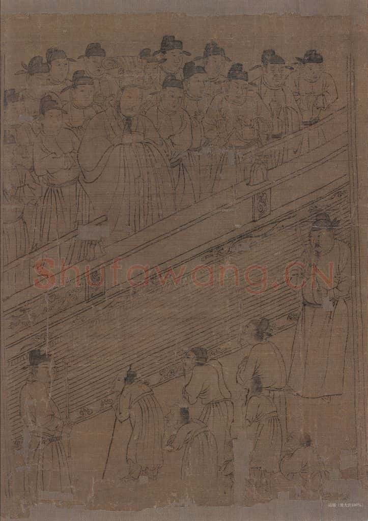 宋 李公麟《孝经图》书画作品