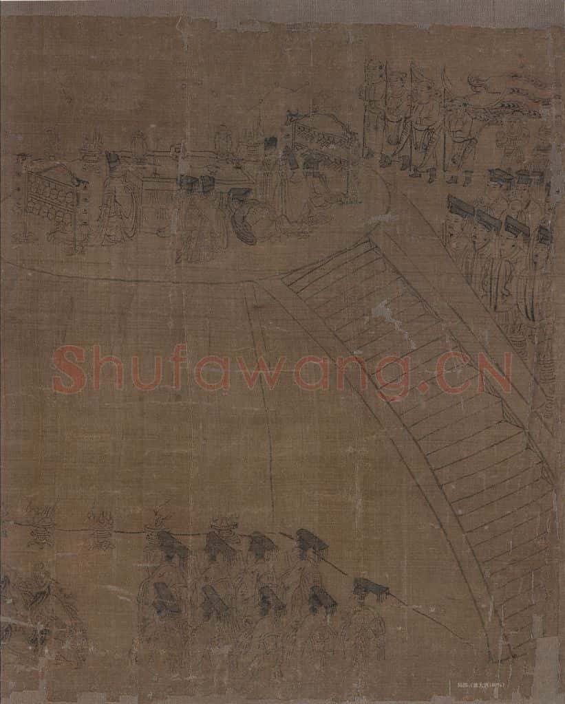 宋 李公麟《孝经图》书画作品