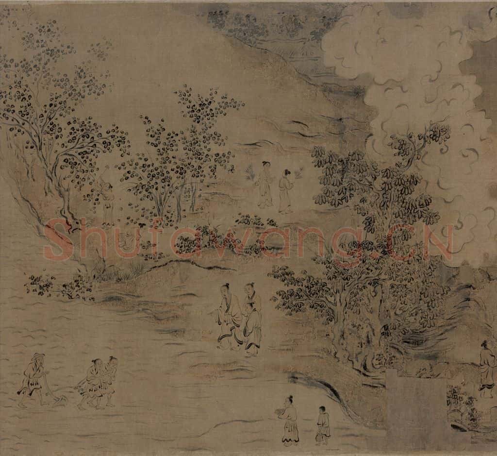 宋代 马和之《诗经豳风图》书画作品
