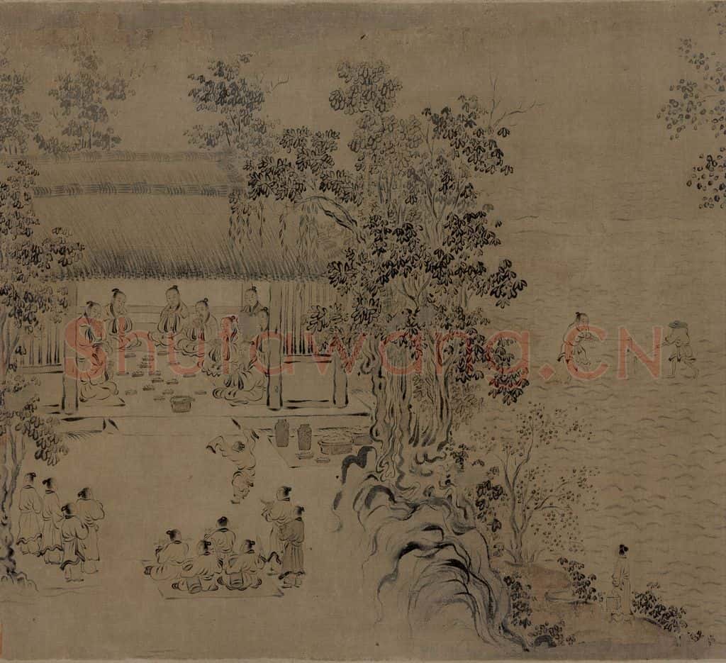 宋代 马和之《诗经豳风图》书画作品