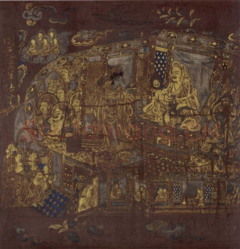 宋代 佚名《维摩诘经图》书画作品