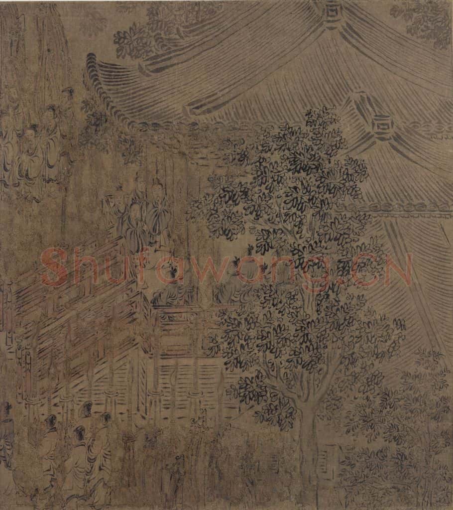 宋代 马和之《诗经小雅鸿雁之什六篇图》书画作品