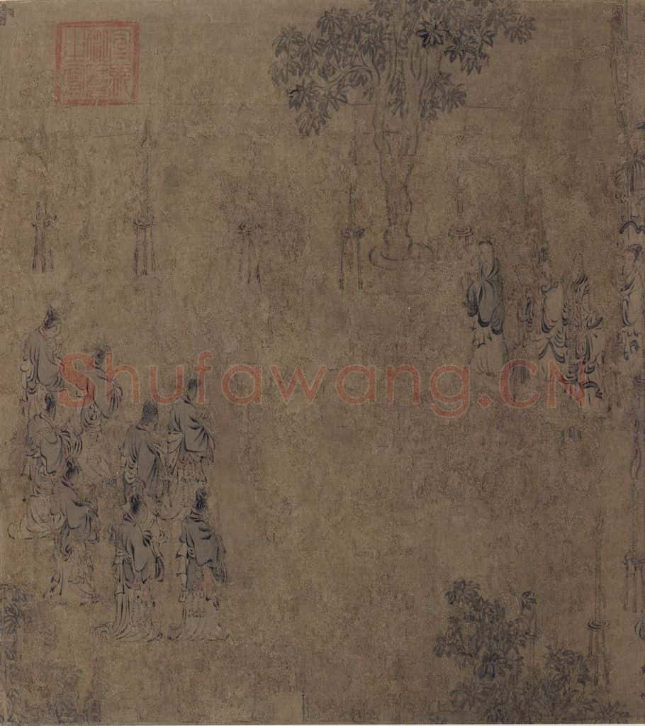 宋代 马和之《诗经小雅鸿雁之什六篇图》书画作品