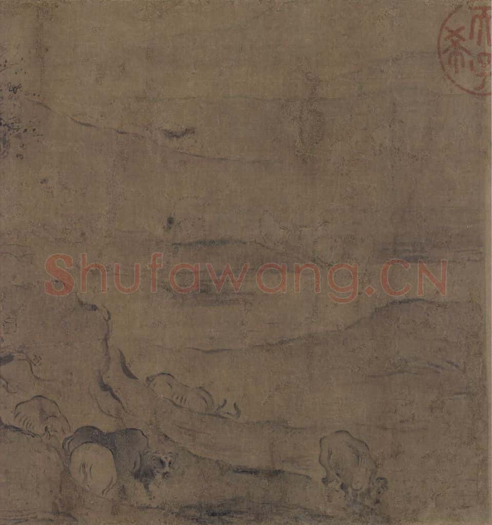 宋代 马和之《诗经小雅鸿雁之什六篇图》书画作品