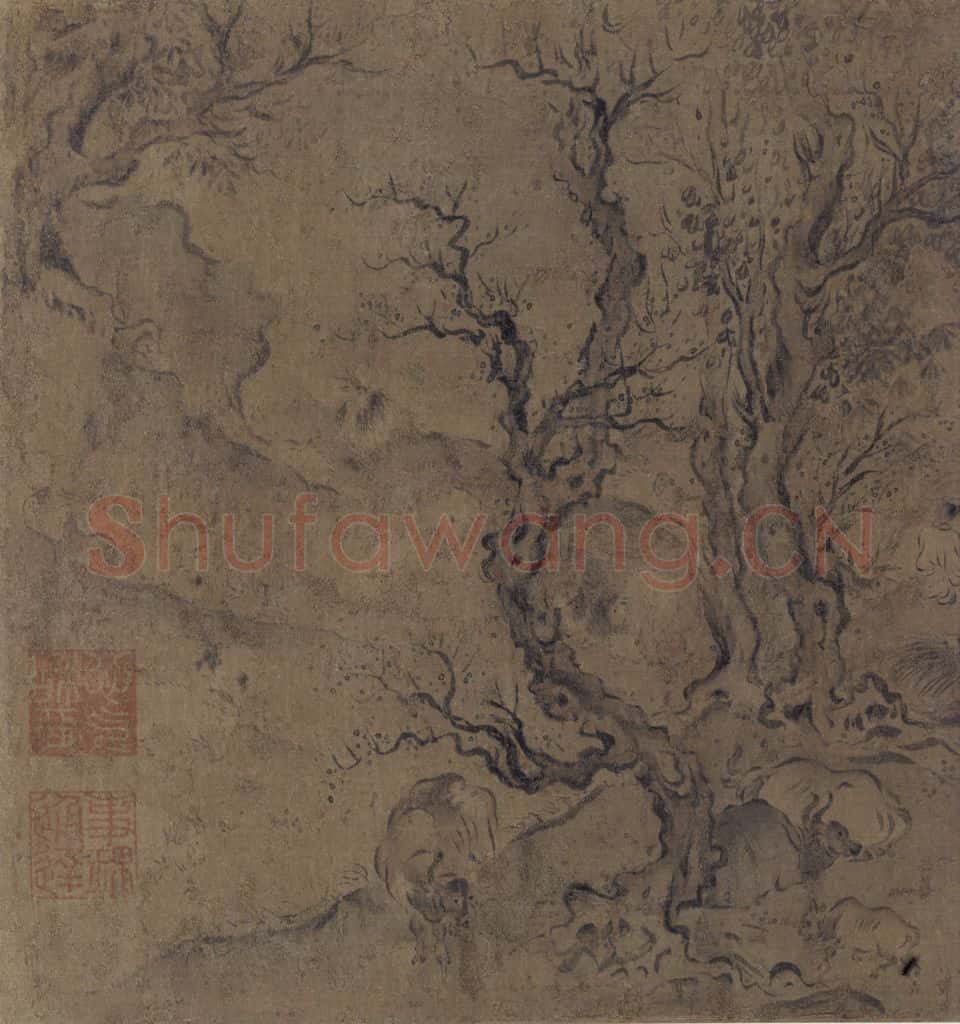 宋代 马和之《诗经小雅鸿雁之什六篇图》书画作品
