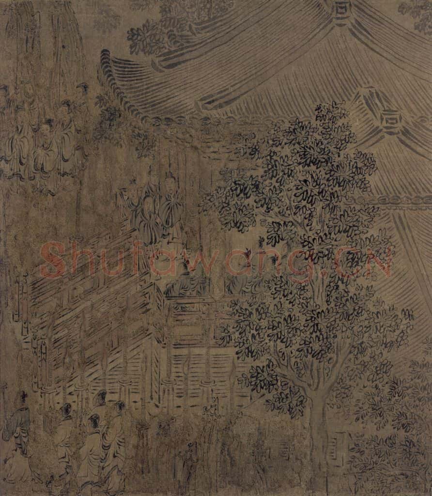 宋代 马和之《诗经小雅鸿雁之什六篇图》书画作品