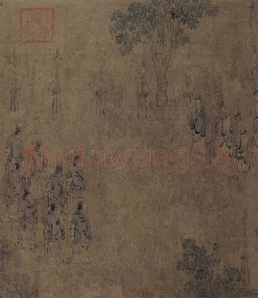 宋代 马和之《诗经小雅鸿雁之什六篇图》书画作品