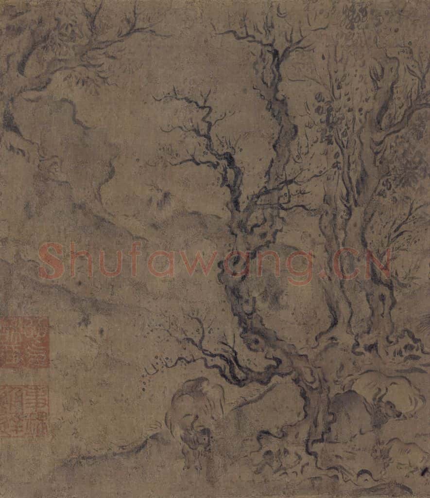 宋代 马和之《诗经小雅鸿雁之什六篇图》书画作品