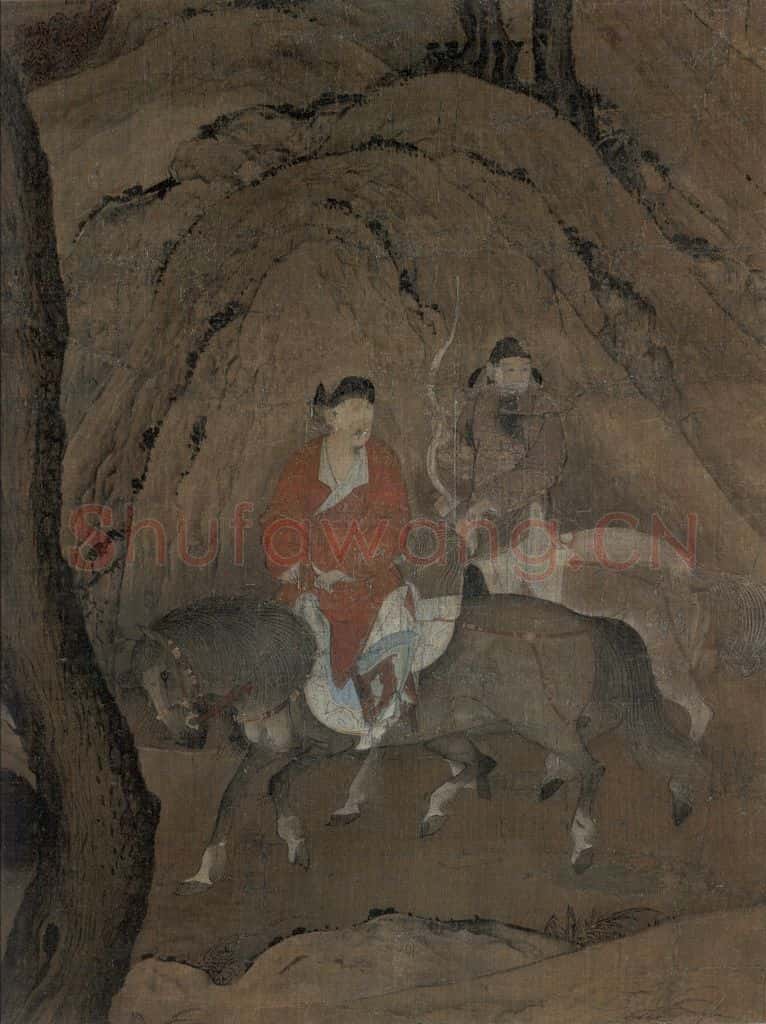 宋代 佚名《明皇幸蜀图》书画作品