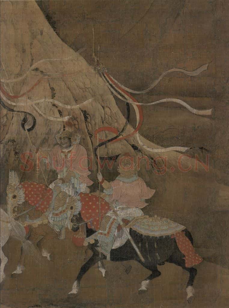 宋代 佚名《明皇幸蜀图》书画作品