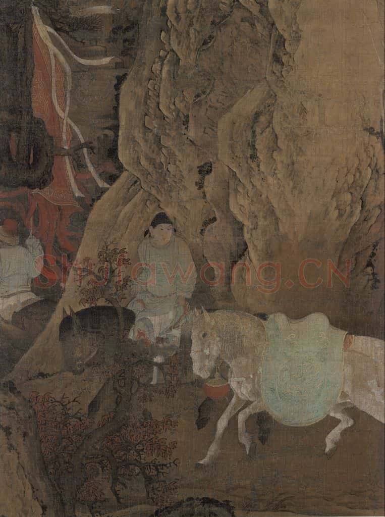 宋代 佚名《明皇幸蜀图》书画作品