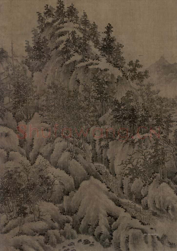 宋 江参 林峦积翠图 书画作品