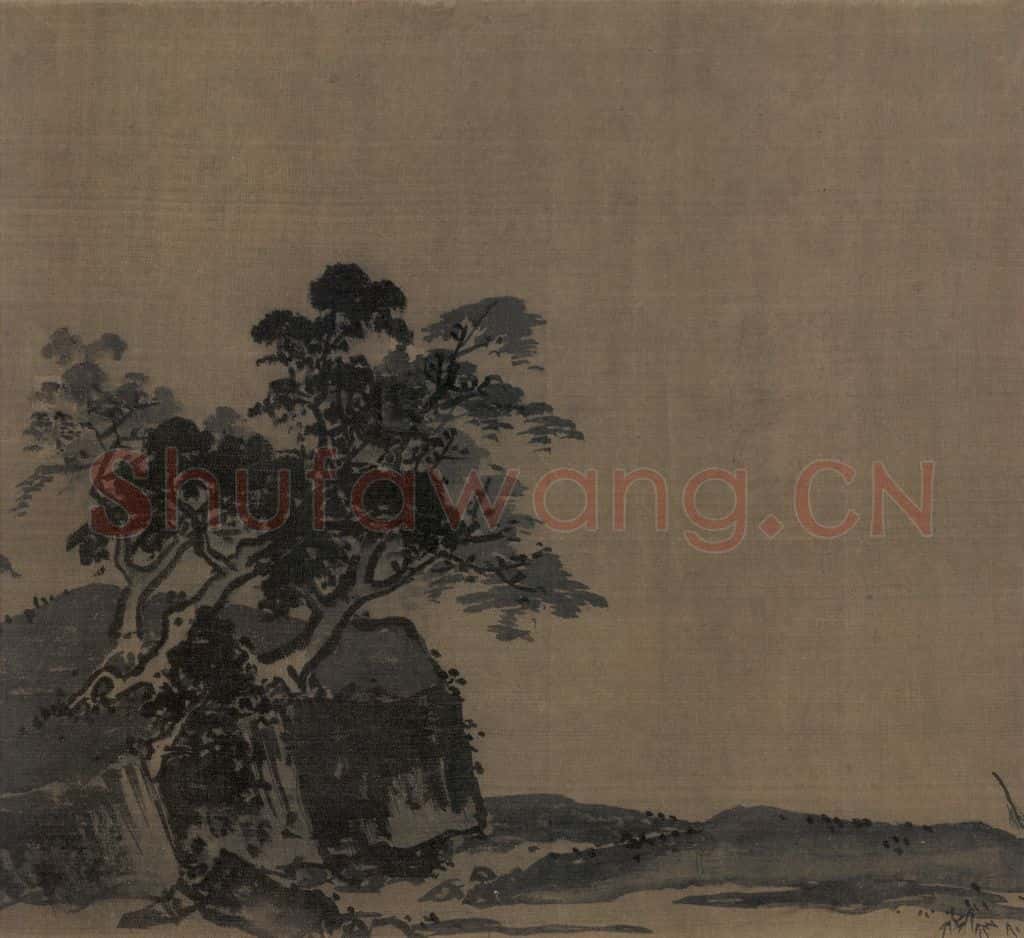 宋 夏珪 山水十二景 书画作品