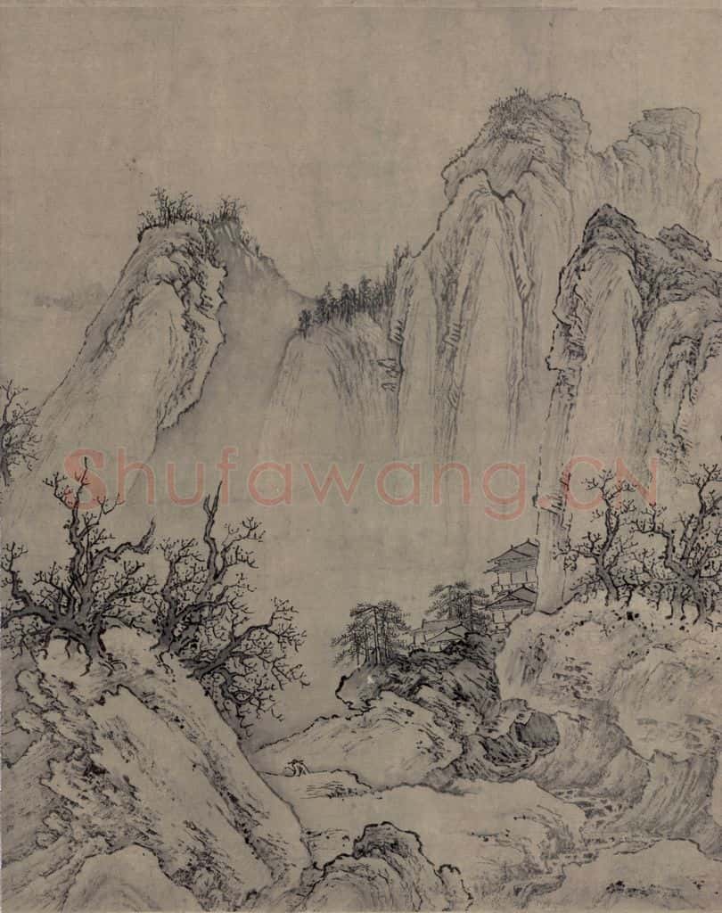 金 太古遗民 江山行旅图 书画作品