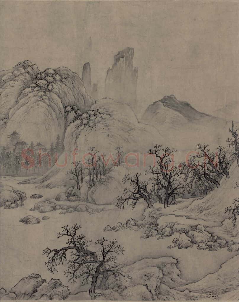 金 太古遗民 江山行旅图 书画作品
