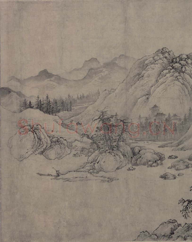 金 太古遗民 江山行旅图 书画作品