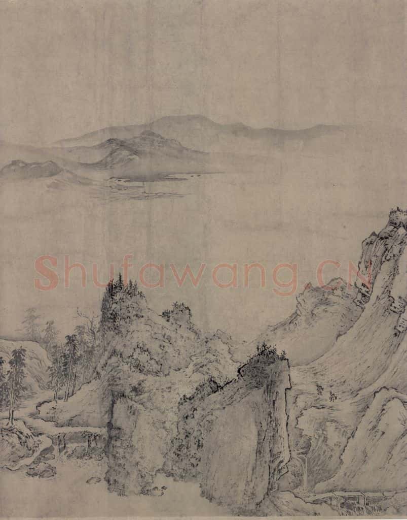 金 太古遗民 江山行旅图 书画作品