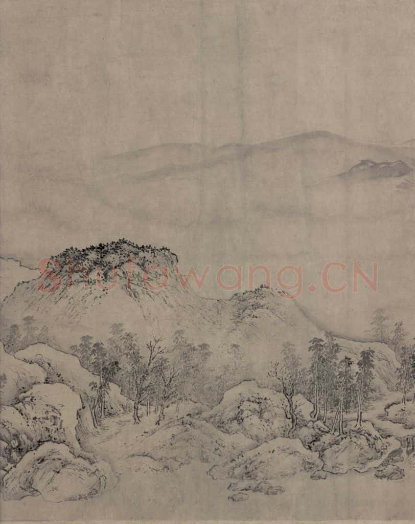 金 太古遗民 江山行旅图 书画作品