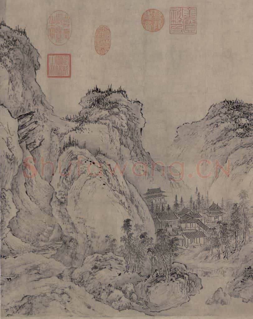 金 太古遗民 江山行旅图 书画作品