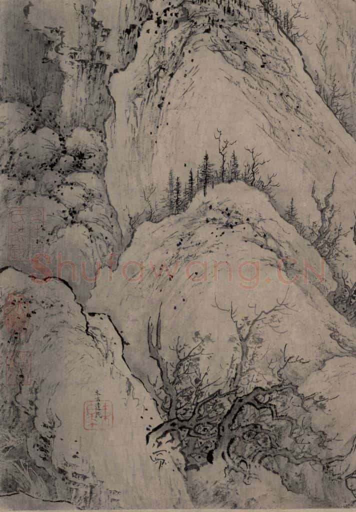 金 太古遗民 江山行旅图 书画作品