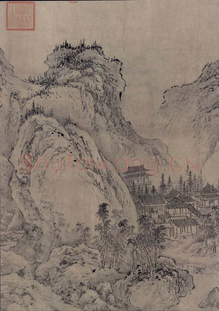 金 太古遗民 江山行旅图 书画作品