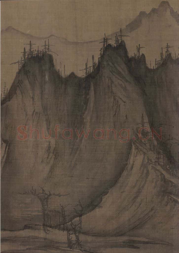 宋 许道宁 秋江鱼艇图 书画作品