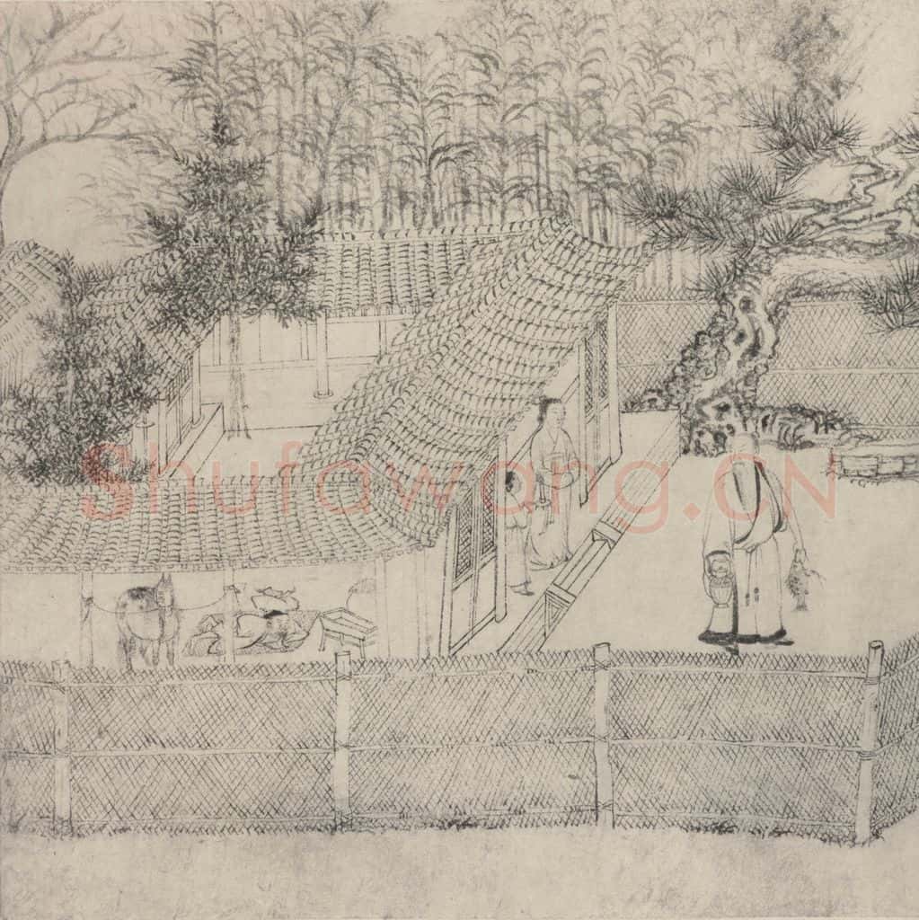 宋 乔仲常 后赤壁赋图 书画作品