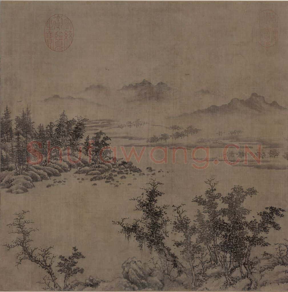 宋 江参 林峦积翠图 书画作品
