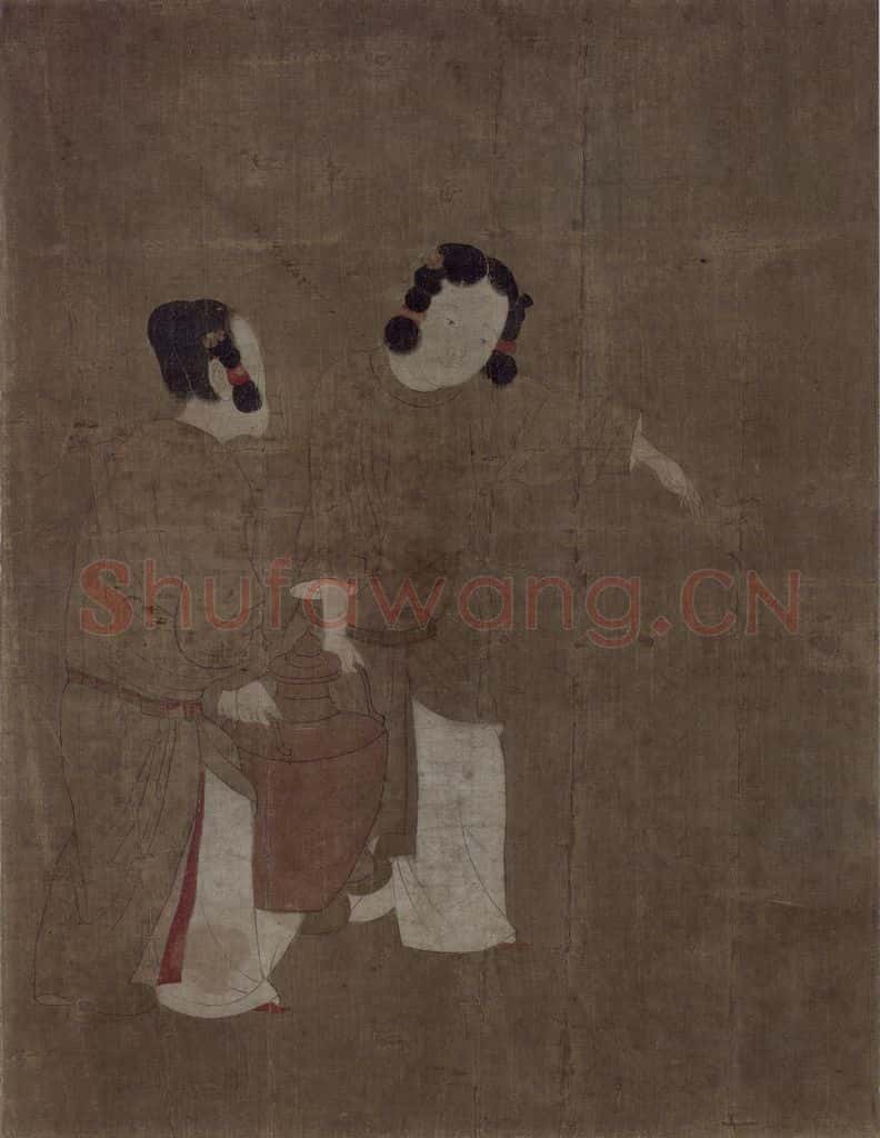 宋 佚名《内人双陸图》书画作品