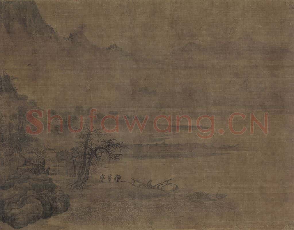 宋 王洪《潇湘八景图》书画作品