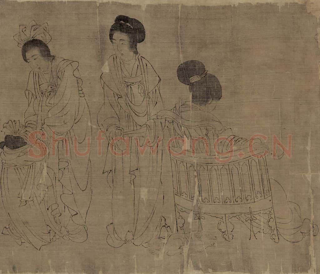 宋 佚名《宫中图》书画作品