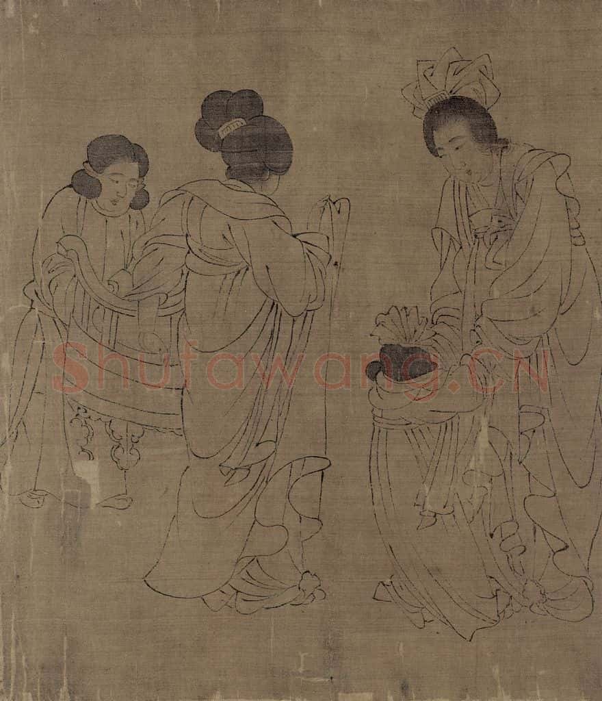宋 佚名《宫中图》书画作品