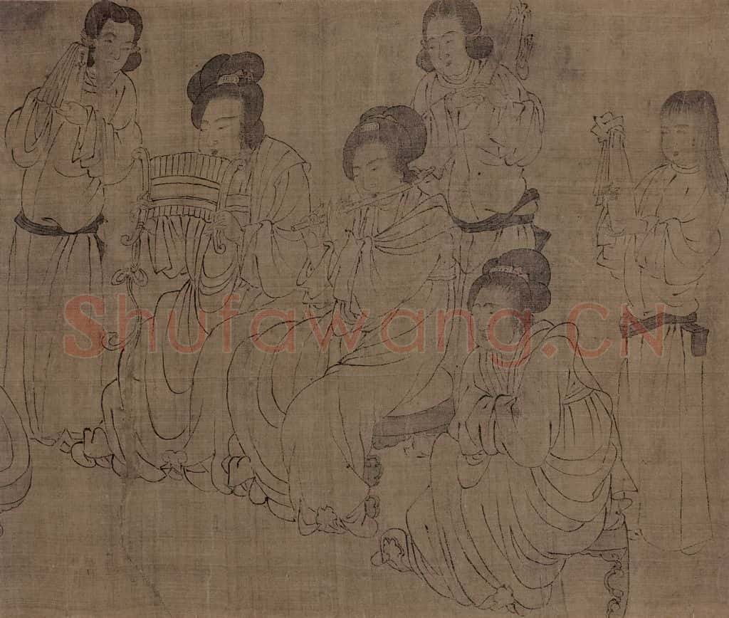 宋 佚名《宫中图》书画作品