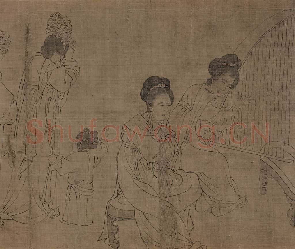 宋 佚名《宫中图》书画作品