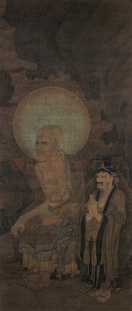 宋 金大受《第九尊者 戍博迦尊者图》书画作品