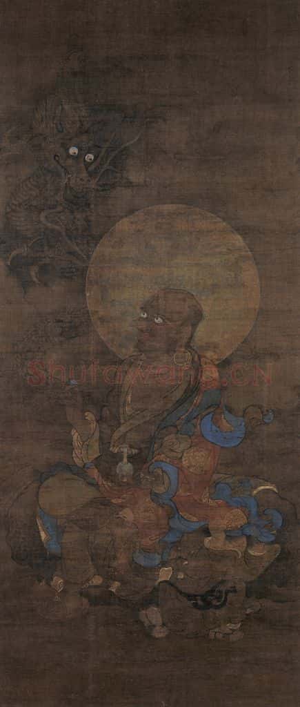 宋 金大受《第十尊者 半诺迦尊者图》书画作品