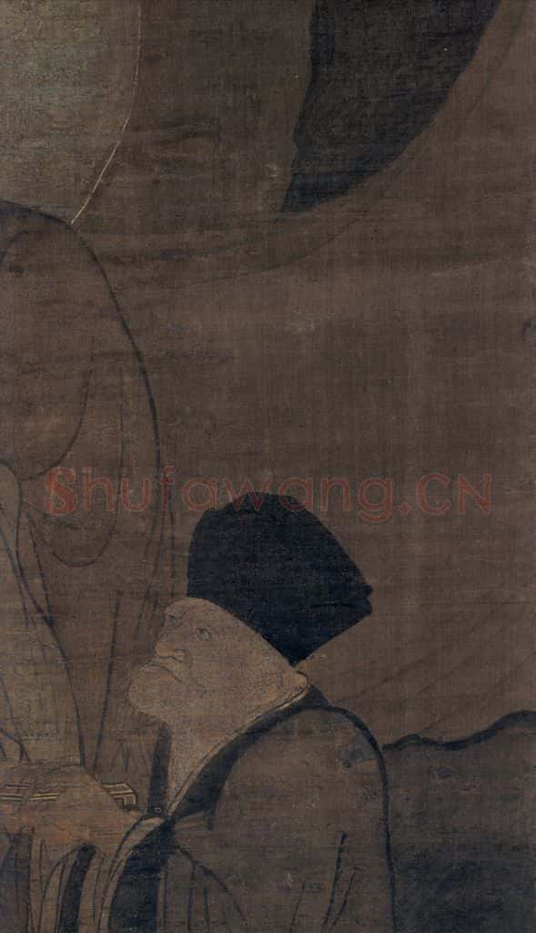 宋 金大受《第十三尊者 因揭陀尊者图》书画作品