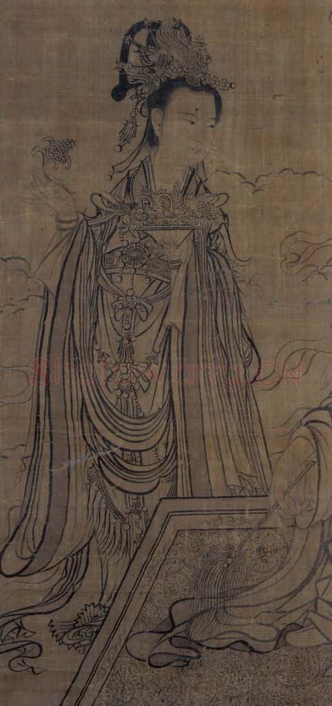 宋 李公麟《维摩居士图》书画作品